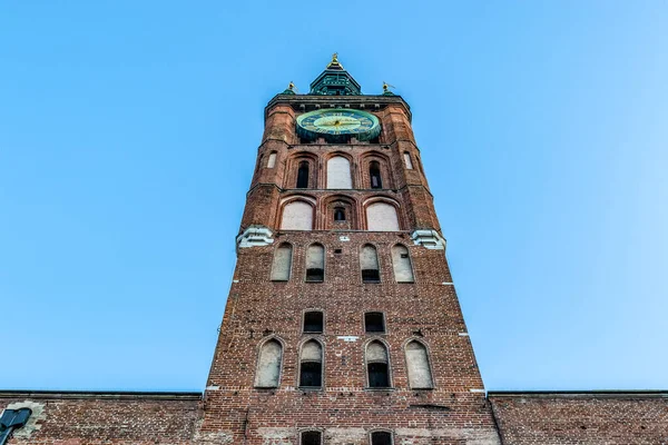 Fasada Ratusza Gdańsku Polska Europa — Zdjęcie stockowe