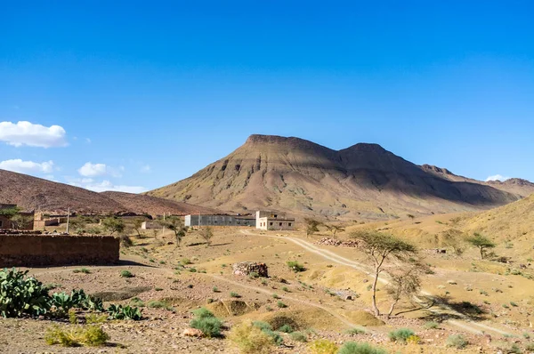 Suché Pusté Pohoří Atlas Mezi Marrákeši Ouarzazate Maroko Severní Afrika — Stock fotografie