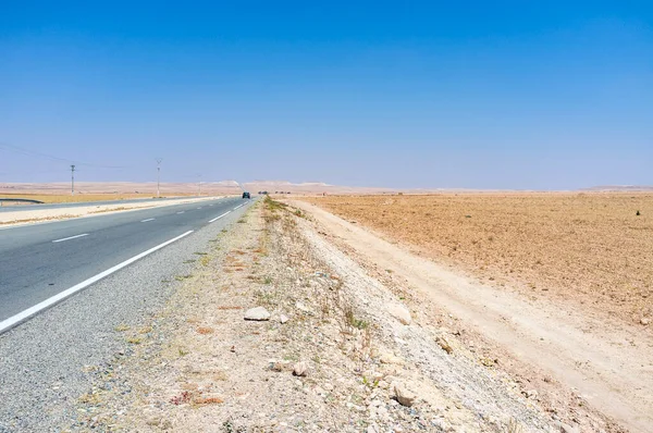 Weg Door Het Woestijnlandschap Tussen Marrakech Essaouira Marokko Noord Afrika — Stockfoto