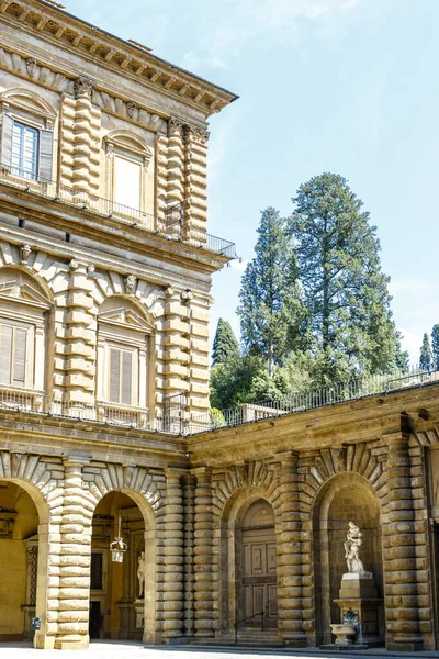 Buiten Het Pitti Paleis Florence Toscane Italië Europa — Stockfoto