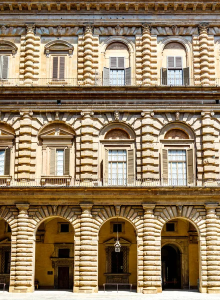 Exterior Del Palacio Pitti Florencia Toscana Italia Europa — Foto de Stock