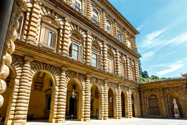 Exterior Del Palacio Pitti Florencia Toscana Italia Europa —  Fotos de Stock