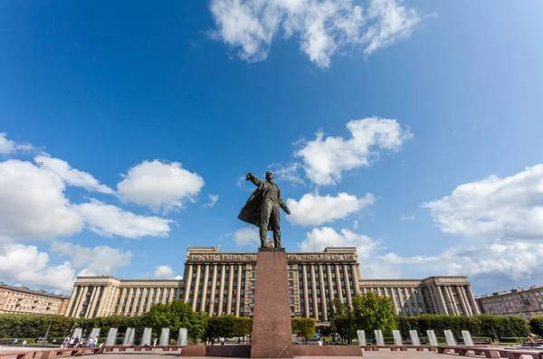 Estatua Lenin Sobre Moskovskaya Ploshchad Plaza Moscú San Petersburgo Rusia — Foto de Stock