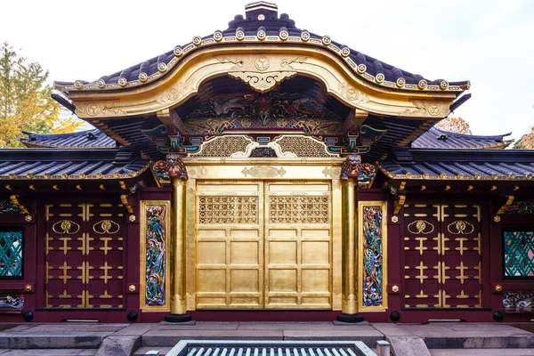 Außenansicht Des Toshogu Schreins Ueno Park Uenokoen Tokio Japan Asien — Stockfoto