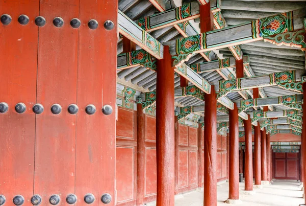 Pavilhão Colorido Palácio Changygeonggung Seul Coreia Sul Ásia — Fotografia de Stock