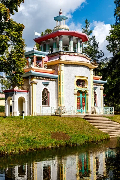Pabellón Asiático Parque Del Palacio Catalina Pushkin San Petersburgo Rusia —  Fotos de Stock