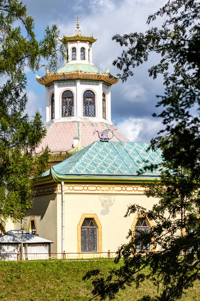 Paviliun Asia Taman Istana Catherine Pushkin Petersburg Rusia Eropa — Stok Foto