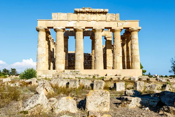 Selinunte Ruinas Del Templo Hera Templo Sicilia Italia Europa — Foto de Stock