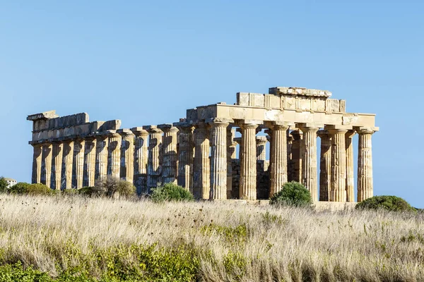 Selinunte Ruinas Del Templo Hera Templo Sicilia Italia Europa — Foto de Stock
