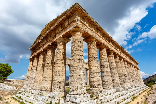 Griechisch Dorischer Tempel Segesta Sizilien Italien Europa — Stockfoto