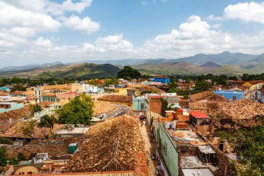 Panoramic view of the historical center of the Unesco Heritage Site Trinidad, Cuba, Caribbean