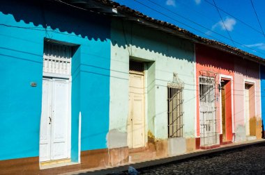 Old colorful colonial houses in the center of Trinidad, Cuba, Caribbean