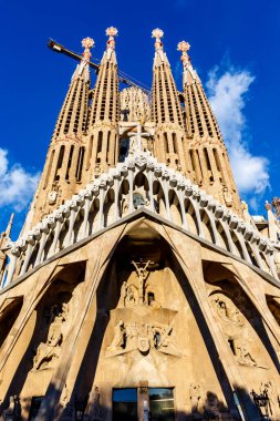 Sagrada Familia Kilisesi (Baslica de la Sagrada Familia) Barcelona, Katalonya, İspanya