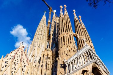 Sagrada Familia Kilisesi (Baslica de la Sagrada Familia) Barcelona, Katalonya, İspanya