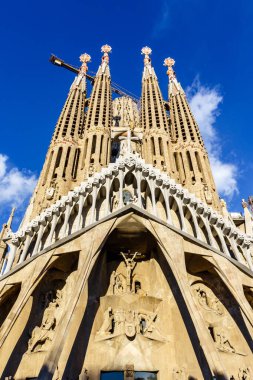 Sagrada Familia Kilisesi (Baslica de la Sagrada Familia) Barcelona, Katalonya, İspanya