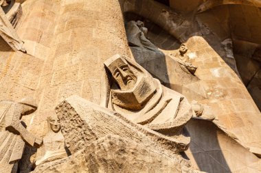 Sagrada Familia Kilisesi (Baslica de la Sagrada Familia) Barcelona, Katalonya, İspanya