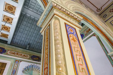 Rich decorated interior of a colonial mansion or city palace in Trinidad, Cuba, Caribbean