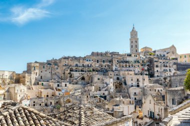 A view at the cathedral and the old center of Matera, Basilicata, Italy - Europe