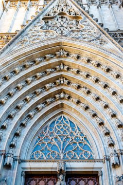 Barselona, Katalonya, İspanya ve Avrupa 'daki katedral cephesi