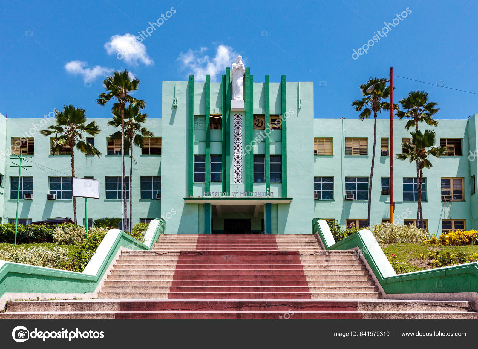 Facade Maternity Hospital Spanish Hospital Maternidad Santiago Cuba