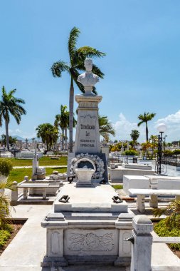 Grave of the family Bacardi at the Santa Ifigenia Cemetery in Santiago de Cuba, Cuba, Caribbean