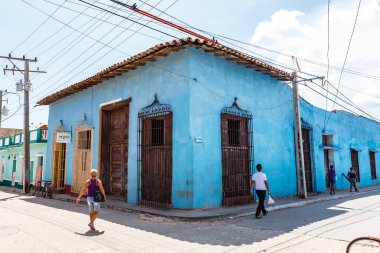 Old colorful colonial houses in the center of Trinidad, Cuba, Caribbean