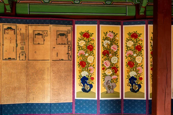 stock image Jongmyo shrine - Jeagung and Vicinity (interior of changing room of the prince), Seoul, South Korea - Asia