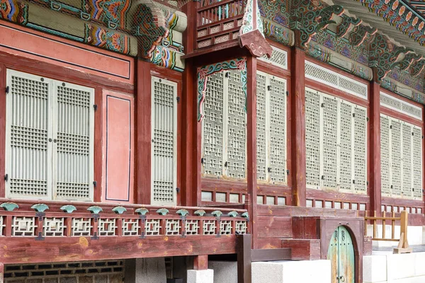 Wnętrze Pawilonu Pałacu Gyeongbokgung Seulu Korea Południowa Azja — Zdjęcie stockowe