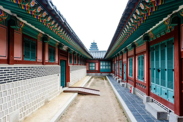 Außenseite Eines Pavillons Des Gyeongbokgung Palastes Seoul Südkorea Asien — Stockfoto