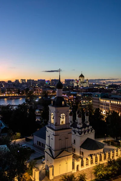 Άποψη Της Μόσχας Βράδυ Ρωσία Ευρώπη — Φωτογραφία Αρχείου