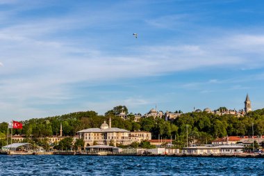 İstanbul, Türkiye ve Avrupa 'daki Topkapı Sarayı ve Eminonu Mahallesi