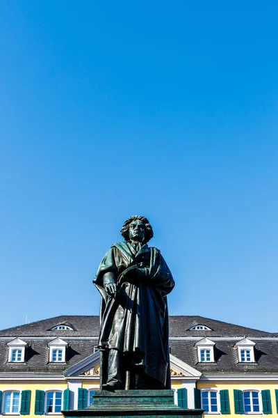Beethovenstatue Des Komponisten Ludwig Van Beethoven Zentrum Von Bonn Deutschland — Stockfoto