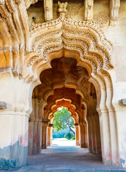 Außenansicht Des Lotus Mahal Chitrangi Mahal Hampi Karnataka Indien Asien — Stockfoto