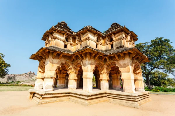 Esterno Del Lotus Mahal Chitrangi Mahal Hampi Karnataka India Asia — Foto Stock