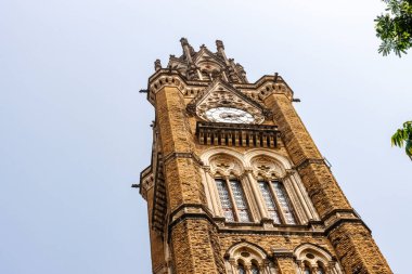Mumbai Üniversitesi, Fort Campus, Güney Mumbai, Maharashstra, Hindistan ve Asya 'nın saat kulesi.
