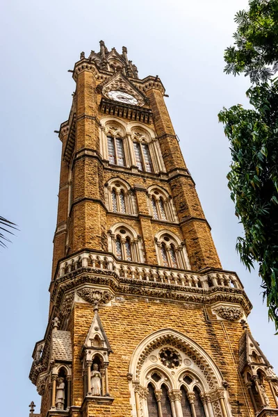 Rajabai Torre Del Reloj Universidad Mumbai Fort Campus Sur Mumbai —  Fotos de Stock