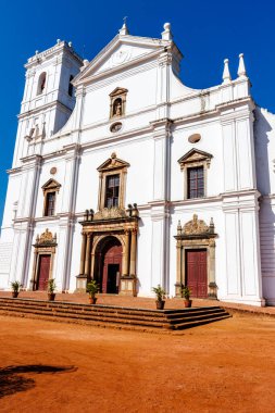 Goa Velha, Panjim, Goa, Hindistan, Asya 'daki Santa Catarina Katedrali' nin dışı.