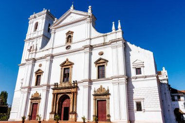 Goa Velha, Panjim, Goa, Hindistan, Asya 'daki Santa Catarina Katedrali' nin dışı.