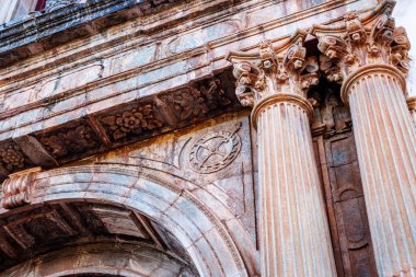 Goa Velha, Panjim, Goa, Hindistan, Asya 'daki Santa Catarina Katedrali' nin dışı.