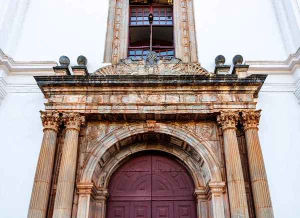 Außenansicht Der Catedral Santa Catarina Goa Velha Panjim Goa Indien — Stockfoto