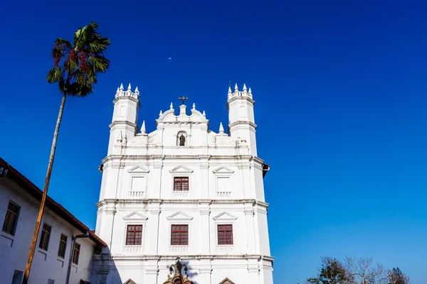 Fasad Katolska Kyrkan Francis Assisi Goa Velha Goa Indien Asien — Stockfoto