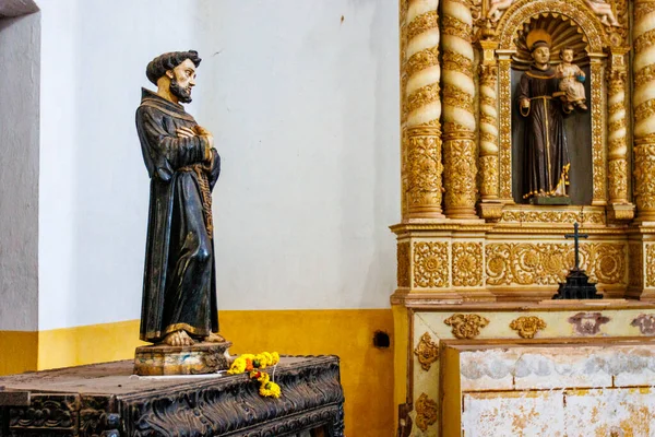 Intérieur Église Catholique Saint François Assise Goa Velha Goa Inde — Photo
