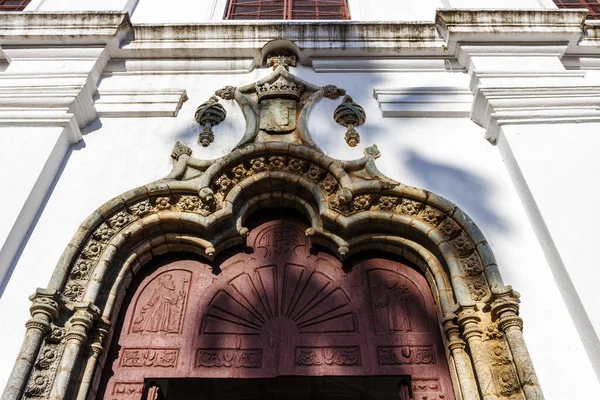 Gevel Van Katholieke Kerk Van Sint Franciscus Van Assisi Goa — Stockfoto