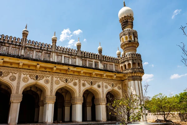 Zewnątrz Wielki Meczet Qutub Shahi Tombs Hyderabad Telangana Indie Azja — Zdjęcie stockowe