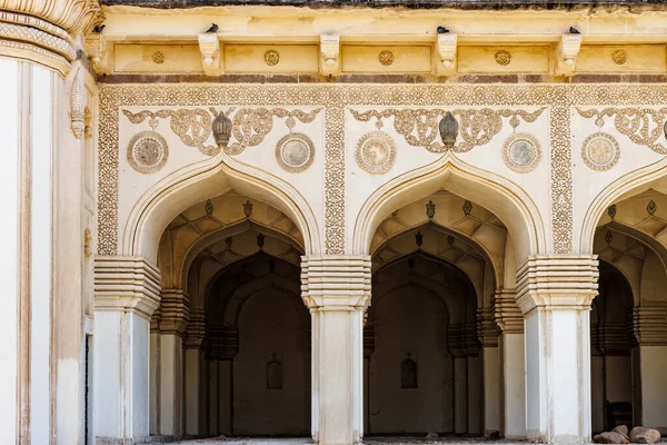 Utanför Den Stora Moskén Qutub Shahi Gravar Hyderabad Telangana Indien — Stockfoto