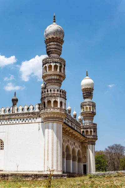 Zewnątrz Wielki Meczet Qutub Shahi Tombs Hyderabad Telangana Indie Azja — Zdjęcie stockowe