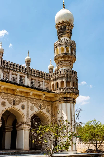 Exterior Great Mosque Qutub Shahi Tombs Hyderabad Telangana India Asia — стокове фото
