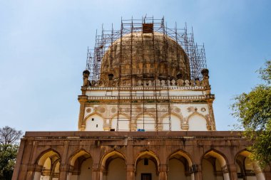 Sultan Muhammed Kutub Şah 'ın, Kutub Şah' ın mezarlarının, Haydarabad 'ın, Telangana' nın, Hindistan 'ın, Asya' nın anıt mezarı.