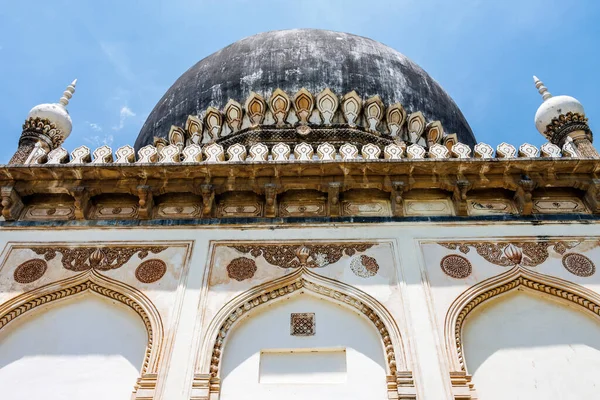 stock image Exterior of the Mausoleum of Premamati, Qutub Shahi Tombs, Hyderabad, Telangana, India, Asia