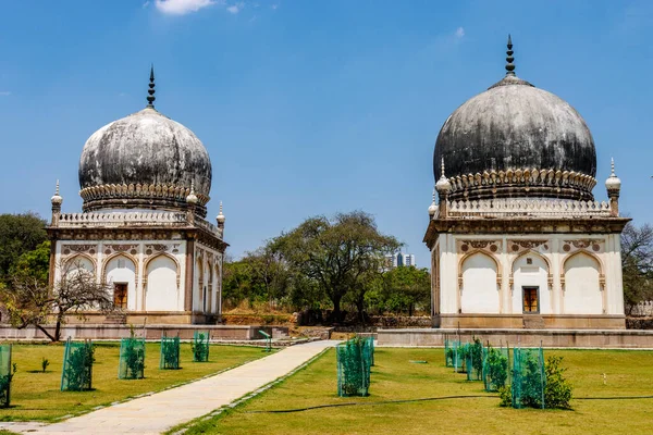 Exterior Mausoleum Taramati Mausoleum Premamati Qutub Shahi Tombs Hyderabad Telangana — Stock Photo, Image